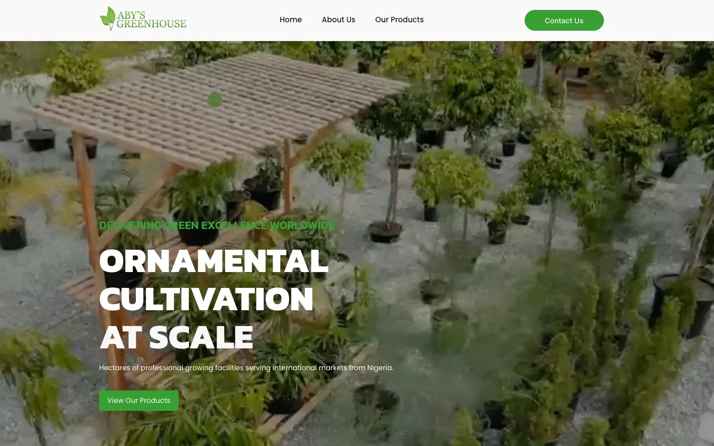 The Abys Greenhouse homepage